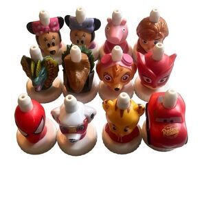 Good 2 Grow Juice Toppers Lot of 12 Minnie Mouse Spider-Man‎ Dinosaur Paw Patrol